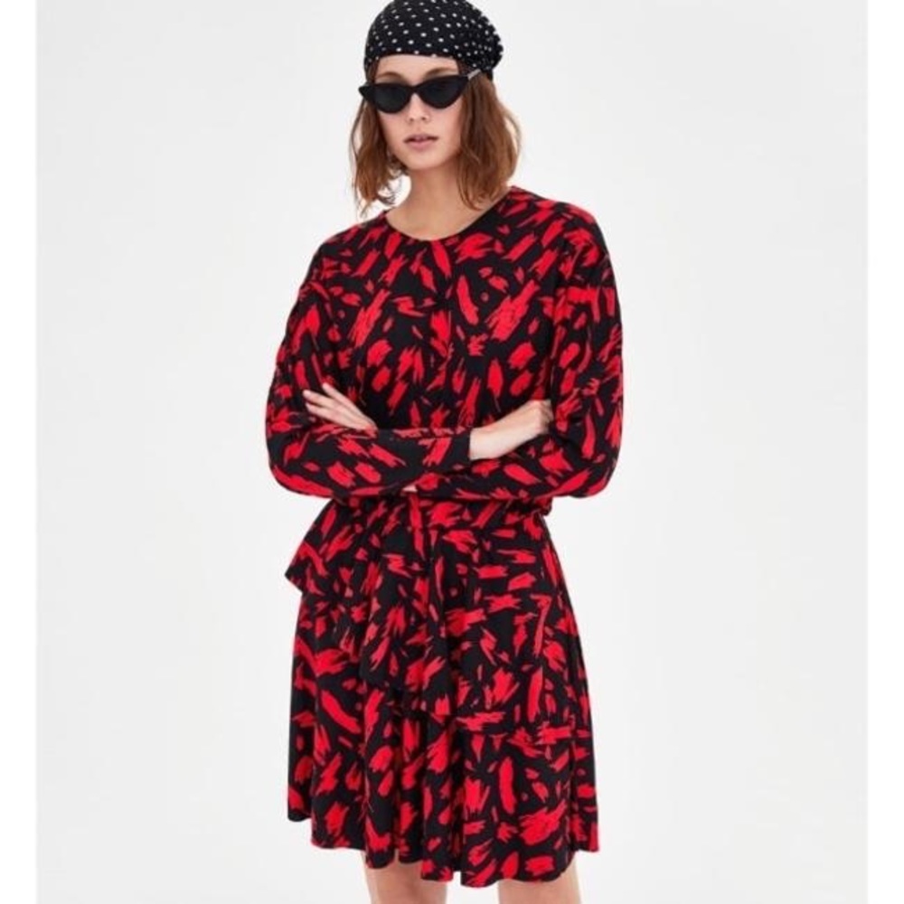 Zara printed dress